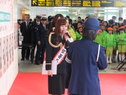 写真：一日警察署長によるイベント