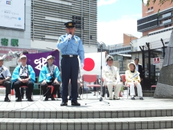 写真：新宿警察署長のあいさつ