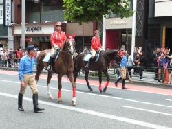 写真：警視庁の騎馬行進