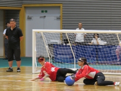 写真：壮行試合の様子