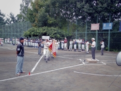 写真:選手入場行進
