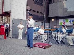 写真:牛込消防署長のあいさつ