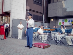 写真：牛込消防署長のあいさつ