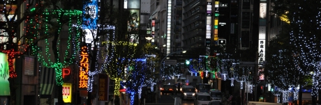 区役所通りイルミネーション 2月28日まで点灯 大写真