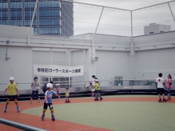 写真:ローラースケート会場の様子