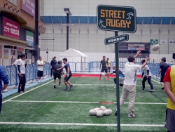 写真:ストリートラグビー会場