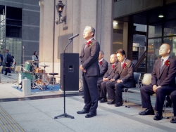 写真:新宿消防署長あいさつ
