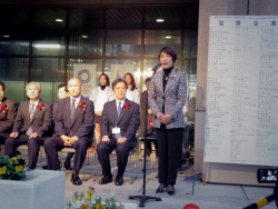 写真:3Aの会理事長あいさつ