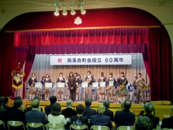 写真:落二中吹奏楽の皆さん