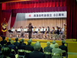 写真:落二中吹奏楽の演奏