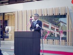 写真:大西理事長のあいさつ