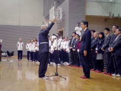 写真：選手宣誓の様子