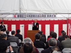 写真:小野田中井町会長あいさつ
