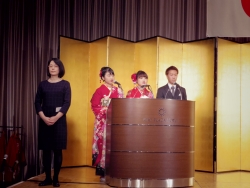 写真:式典の司会をしていただいた新成人の皆さん