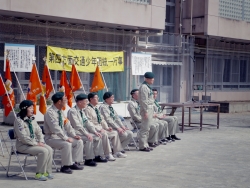 写真：各地の交通少年団長の皆さん