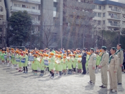 写真:各交通少年団の子供たち