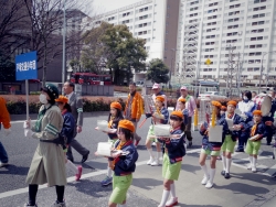 写真：戸塚交通少年団の皆さん