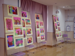 写真:西早稲田地域交流館の展示