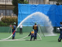 写真：昨年度の操法大会の様子