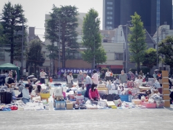 写真:会場となった西新宿中学校校庭