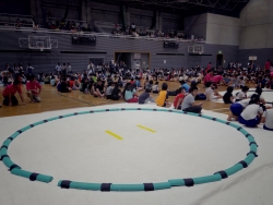 写真:わんぱく相撲大会開会前の様子