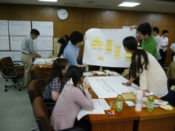 区民討議会の様子(グループ討議)