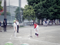 写真:選手宣誓の様子