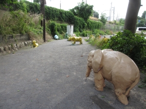 写真：動物の遊具