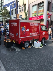 写真:まちかど防災訓練車