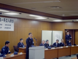 写真:東京消防庁第四方面本部長あいさつ