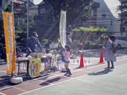 写真:四谷消防署によるブース