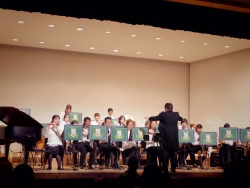 写真:早稲田青少年吹奏楽団の演奏