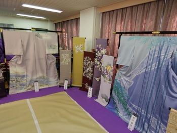 写真:染物の展示