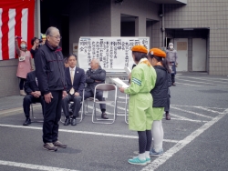 写真:戸塚交通少年団の誓いの言葉