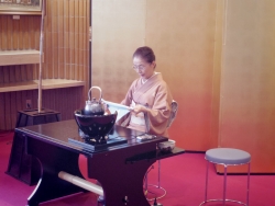 写真:茶道体験コーナー