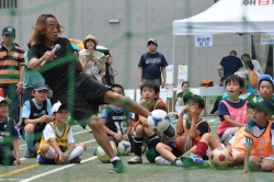 写真:ジュニアサッカー教室