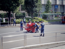 写真:ポンプ始動