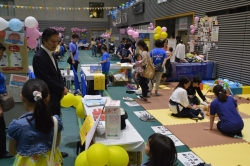 写真：親子で楽しめるブース