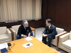 写真:収録中の様子