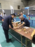 写真:木組み体験1