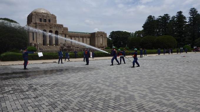 写真:操法大会の様子1