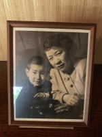 写真:芙美子と息子・泰ちゃんの写真