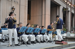 写真:東京消防庁音楽隊による演奏の様子
