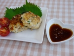 写真:中学生部門最優秀賞作品「梅ぇ~たんバーグ」