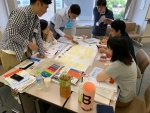 写真:発表の準備