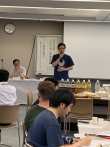 写真:最後に感想とお礼を述べる区長