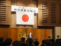 写真:ご挨拶される区長