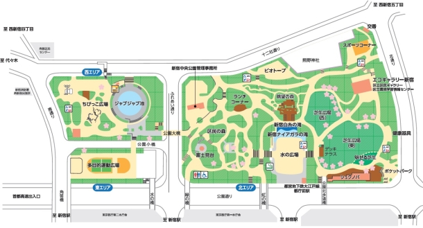 新宿中央公園マップ