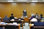 写真:ご挨拶する区長