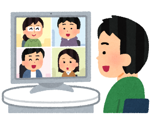勉強会タイトルとセミナーイメージ(話し合う人の写真)